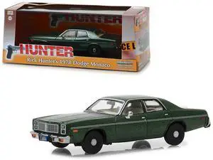 1978 Dodge Monaco (Rick Hunter's) Green "Hunter" (1984-1991) TV Series 1/43 Diecast Model Car by Greenlight