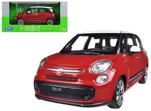2013 Fiat 500L Red 1/24 Diecast Car Model by Welly