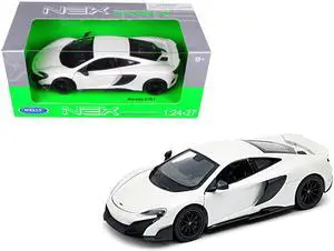 McLaren 675LT Coupe White 1/24-1/27 Diecast Model Car by Welly