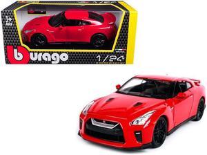 2017 Nissan GT-R R35 Red 1/24 Diecast Car Model by BBurago