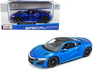 2018 Acura NSX Blue with Black Top 1/24 Diecast Model Car by Maisto