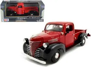 1941 Plymouth Pickup Red 1/24 Diecast Model Car by Motormax