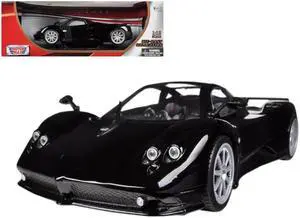 Pagani Zonda F Black 1/18 Die Cast Car Model by Motormax