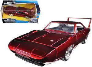 1969 Dodge Charger Daytona Red "Fast & Furious 7" (2015) Movie 1/24 Diecast Model Car by Jada