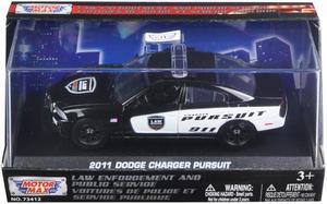 2011 Dodge Charger Pursuit Police Car In Display Showcase 1/43 Diecast Model Car by Motormax
