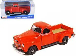 1950 Chevrolet 3100 Pickup Truck Omaha Orange 1/25 Diecast  Model Car by Maisto