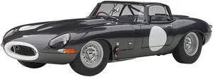 Jaguar Lightweight E Type Roadster RHD (Right Hand Drive) Dark Gray 1/18 Model Car by Autoart