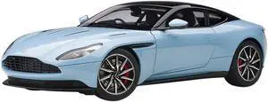 Aston Martin DB11 Q Frosted Glas Blue with Black Top 1/18 Model Car by Autoart