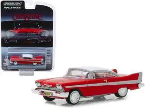 1958 Plymouth Fury Red with White Top "Christine" (1983) Movie "Hollywood Series" 1/64 Diecast Model Car by Greenlight
