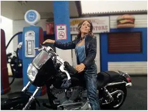 Biker Angel Figurine for 1/18 Scale Models by American Diorama