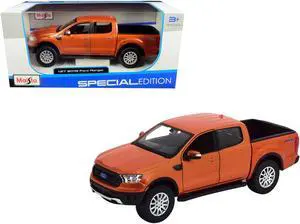 2019 Ford Ranger FX4 Off Road Pickup Truck Copper Orange Metallic 1/27 Diecast Model Car by Maisto