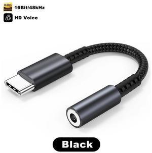 USB C to 3.5mm Audio Adapter USB Type C to 3.5mm Headphone Adapter for Galaxy S21 Ultra USB C to Aux Dongle Cable Cord DAC Stereo Earphone Adapters for Samsung S20 FE Note20 iPad Pro OnePlus 9 Pro 8T