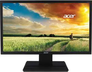 Acer V6 V246HQL 24" (23.6" Viewable) Full HD 1920 x 1080 LED Monitor, 60 Hz, 250 cd/m2, 3000:1, 5 ms. VA, DVI/HDCP, VGA, Black