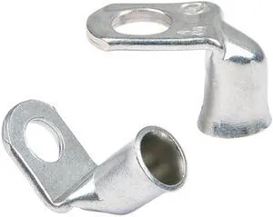 Ancor 90° Tinned Copper Lug #1 - 3/8" - 2-Piece Ancor 90° Tinned Copper Lug #1 - 3/8" - 2-Piece