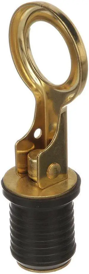 Attwood Snap-Handle Brass Drain Plug - 1" Diameter