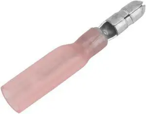 Pacer 22-18 AWG Heat Shrink Male Bullet Terminal - 25 Pack
