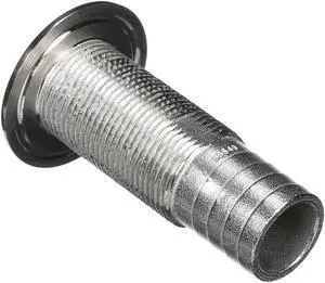 Attwood Stainless Steel Thru-Hull Standard Straight Barbed - 1-1/8" Inner Diameter