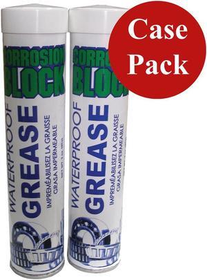 Corrosion Block High Performance Waterproof Grease - (2)2oz Tube - Non-Hazmat, Non-Flammable & Non-Toxic *Case of 6*