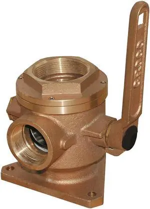 GROCO 1-1/2" Safety Seacock w/1-1/4" Side Port