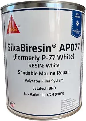 Sika SikaBiresin® AP077 White Gallon BPO Hardener Required