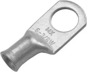 Pacer Tinned Lug 6 AWG - 3/8" Stud Size - 2 Pack
