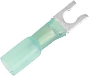 Pacer 16-14 AWG Heat Shrink Spade Terminal - #10 Stud Size - 100 Pack