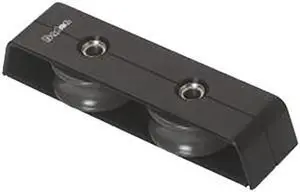 Barton Marine Deck Organizer - Size 2 - 2 Sheave - Black