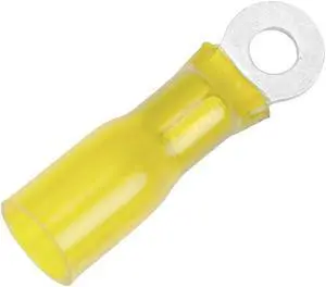 Pacer 12-10 AWG Heat Shrink Ring Terminal - #10 Stud Size - 100 Pack