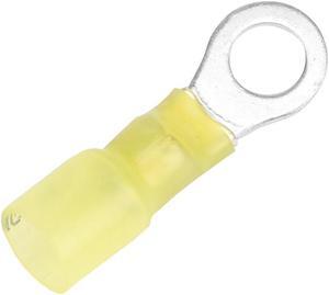 Pacer 12-10 AWG Heat Shrink Ring Terminal - 1/4" Stud Size - 100 Pack