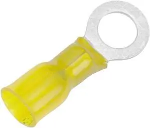 Pacer 12-10 AWG Heat Shrink Ring Terminal - 5/16" Stud Size - 100 Pack