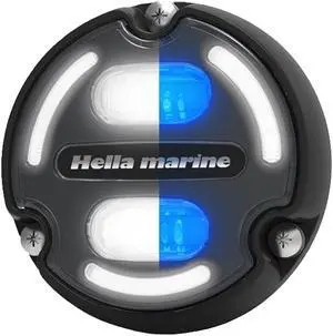 Hella Marine Apelo A2 Blue White Underwater Light - 3000 Lumens - Black Housing - Charcoal Lens w/Edge Light
