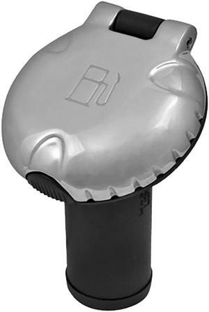 Attwood Deck Fill f/Carbon Canister System - Angled Body & Scalloped Chrome Cap