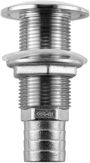 Attwood Stainless Steel Thru-Hull Standard Straight Barbed - 1" Inner Diameter