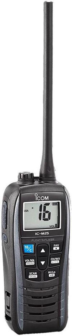 Icom M25 Floating Handheld VHF Marine Radio - 5W -Black
