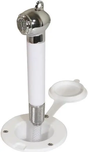 Scandvik Recessed Transom Shower w/6' Hose - White