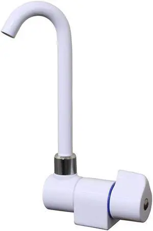 Scandvik Tall Tap w/Folding Spout - White Powder Coat Finish