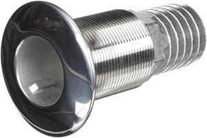 Attwood Stainless Steel Thru-Hull Standard Straight Barbed - 1-1/2" Inner Diameter