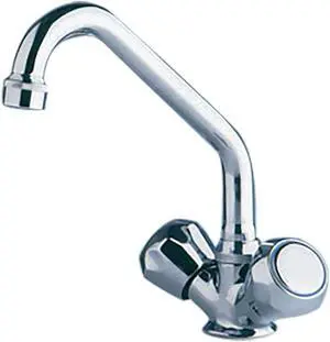 Scandvik Chrome Galley Mixer w/Swivel Spout