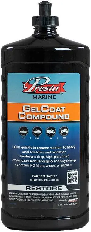 Presta Gel Coat Compound - 32 fl oz