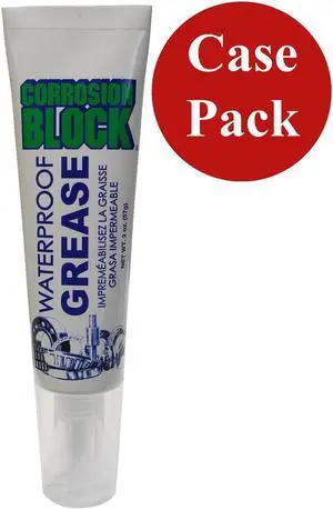 Corrosion Block High Performance Waterproof Grease - 2oz Tube - Non-Hazmat, Non-Flammable & Non-Toxic *Case of 24*