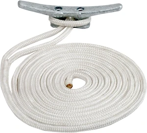 Sea-Dog Double Braided Nylon Dock Line - 3/8" x 10' - White Sea-Dog Double Braided Nylon Dock Line - 3/8" x 10' - White