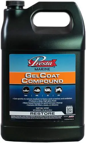 Presta Gel Coat Compound - 1 Gallon