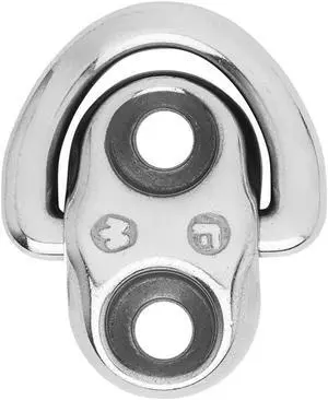 Wichard Folding Pad Eye - 6mm Diameter (15/64") - 2 Fixed Holes