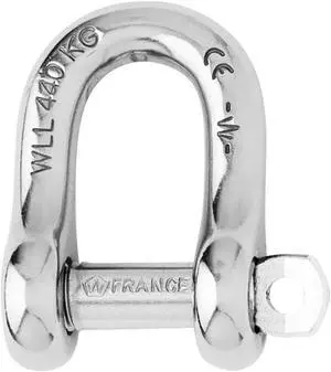 Wichard Captive Pin D Shackle - Diameter 10mm - 13/32"