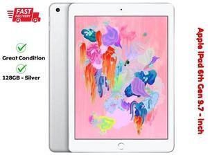 Apple iPad 6th Gen (9.7- inch, Wi-Fi, 128GB) - Silver