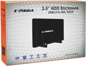 X-MEDIA 3.5-Inch USB 2.0 SATA/IDE HDD External Enclosure Case