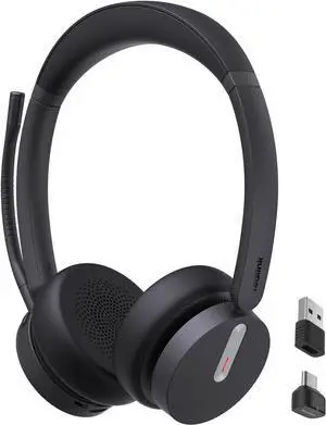 Yealink BH70 Dual UC Wireless Headset with Mic for Work, Bluetooth Headphone Teams & UC Compatible, up to 35h Talk Time