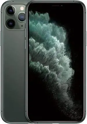 Apple iPhone 11 Pro (512GB, Midnight Green)  Unlocked, TripleCamera Powerhouse - Good Condition