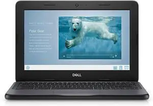 Dell Chromebook 11 3100 11.6" HD Laptop  Intel Celeron 1.1GHz, 4GB RAM, 16GB SSD, Chrome OS, Rugged Student Notebook (P29T001)