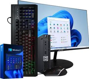 Dell Optiplex 5060 Mini Desktop Computer Package | 8th Gen Intel Core i5-8500T 3.2GHz | 16GB RAM | 512GB SSD and 1TB HDD | Windows 11 Pro | NEW 24 Monitor | Wired Mouse & Keyboard